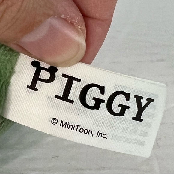 EUC Roblox Zompiggy Plush Piggy Pig Zombie Green Yellow MiniToon Stuffed Plush - Picture 5 of 9